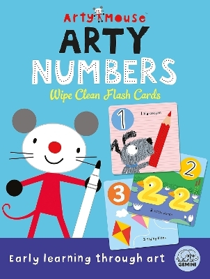 Arty Mouse Arty Numbers Wipe Clean Flash Cards - Robyn Gale
