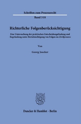 Richterliche Folgenber&uuml;cksichtigung - Georg Joecker