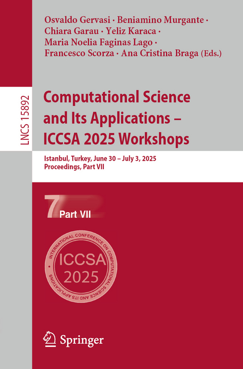Computational Science and Its Applications – ICCSA 2025 Workshops - 