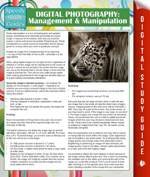 Digital Photography: Management & Manipulation - Speedy Publishing