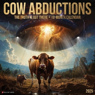 Cow Abductions 2026 12 X 12 Wall Calendar