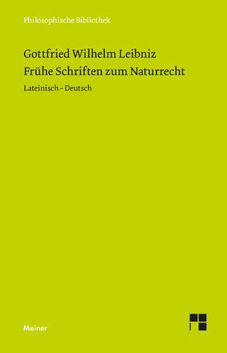 Frühe Schriften zum Naturrecht