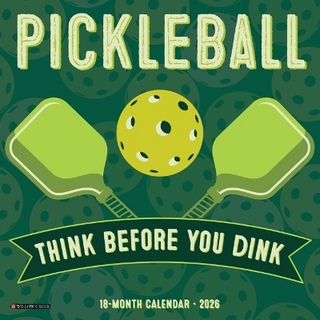 Pickleball 2026 7 X 7 Mini Wall Calendar