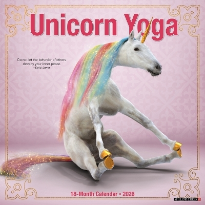 Unicorn Yoga 2026 12 X 12 Wall Calendar -  Willow Creek Press