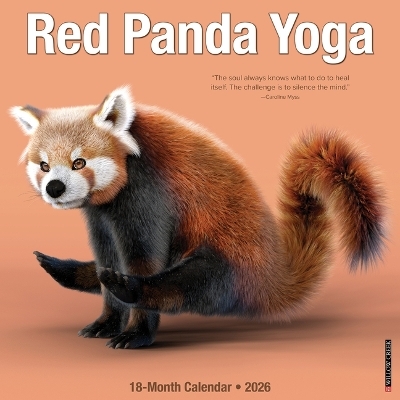 Red Panda Yoga 12 X 12 Wall Calendar -  Willow Creek Press