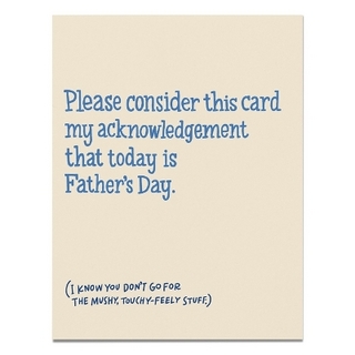 Father's Day Acknowledgment Card