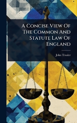 A Concise View Of The Common And Statute Law Of England - John Trusler