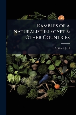 Rambles of a Naturalist in Egypt & Other Countries - Gurney J H (John Henry)