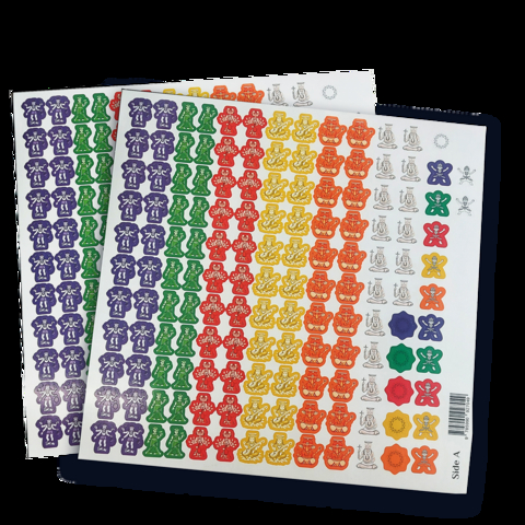 Minakshi-Tempel - Stickerbögen für Holzstatuen