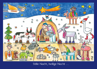 Miri - Stille Nacht, heilige Nacht - Briefkarte ohne Umschlag