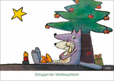 Miri - Entspannte Weihnachten - Briefkarte ohne Umschlag - 