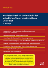 Betriebswirtschaft und Recht in der mündlichen Steuerberaterprüfung 2025/2026 - Voos, Christoph