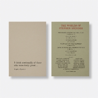 The Worlds of Stephen Spender