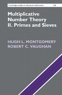 Multiplicative Number Theory II - Hugh L. Montgomery, Robert C. Vaughan