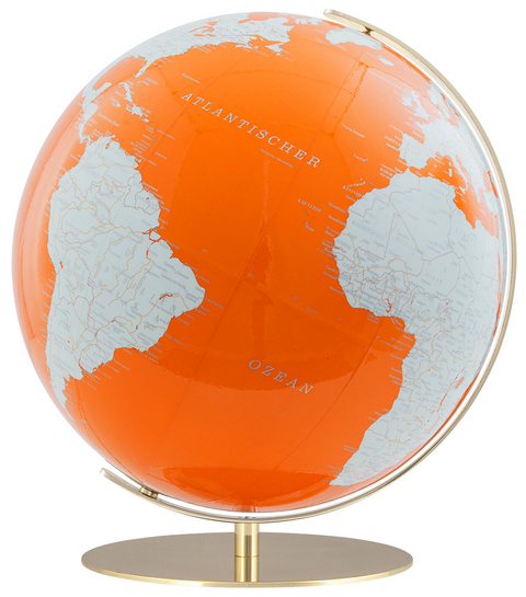 ARTLINE Regent Tischglobus orange, &Oslash; 34 cm