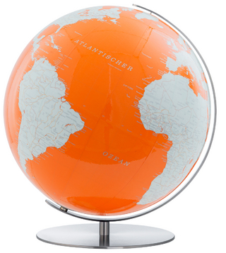 ARTLINE Regent Tischglobus orange, Ø 34 cm