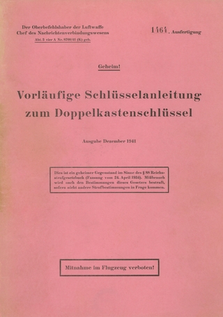 Vorläufige Schlüsselanleitung zum Doppelkastenschlüssel