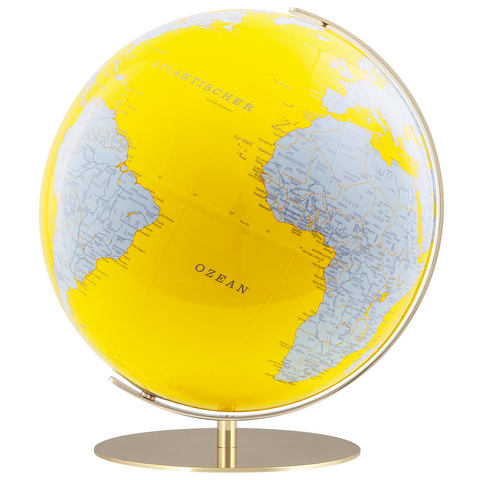 ARTLINE Regent Tischglobus, &Oslash; 34 cm, gelb