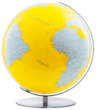 ARTLINE Regent Tischglobus, Ø 34 cm, gelb