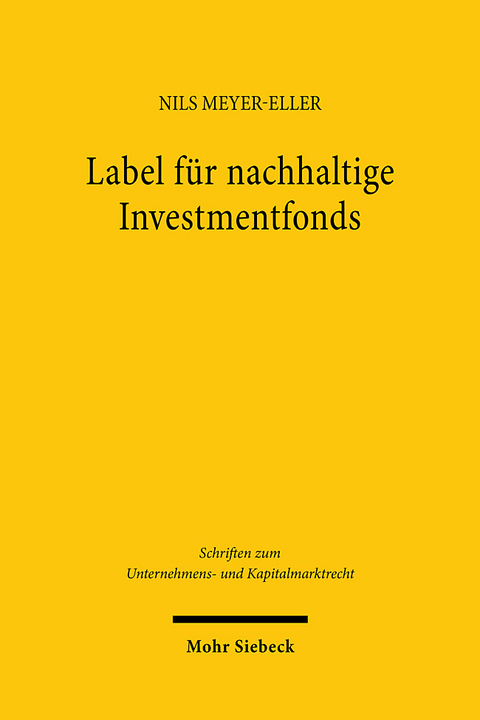 Label f&uuml;r nachhaltige Investmentfonds - Nils Meyer-Eller