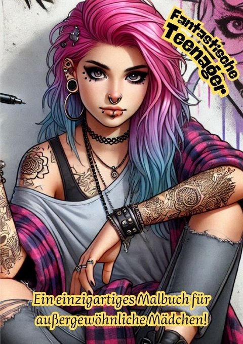 Fantastische Teenager - Ein einzigartiges Malbuch f&uuml;r au&szlig;ergew&ouml;hnliche M&auml;dchen! - Kathrin Merke