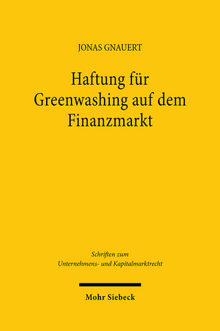 Haftung für Greenwashing auf dem Finanzmarkt