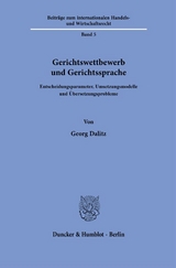 Gerichtswettbewerb und Gerichtssprache - Georg Dalitz
