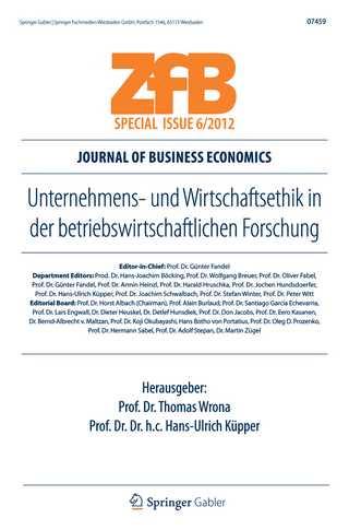Unternehmens- und Wirtschaftsethik in der betriebswirtschaftlichen Forschung