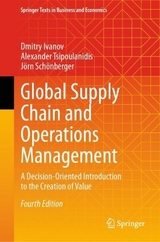 Global Supply Chain and Operations Management - Ivanov, Dmitry; Tsipoulanidis, Alexander; Schönberger, Jörn