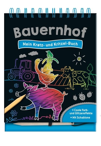Bauernhof - Mein Kratz- und Kritzel-Buch - 