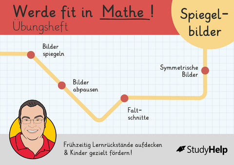 Werde fit in Mathe – Spiegelbilder: Übungsheft für die 2. Klasse - Sebastian Kottmann