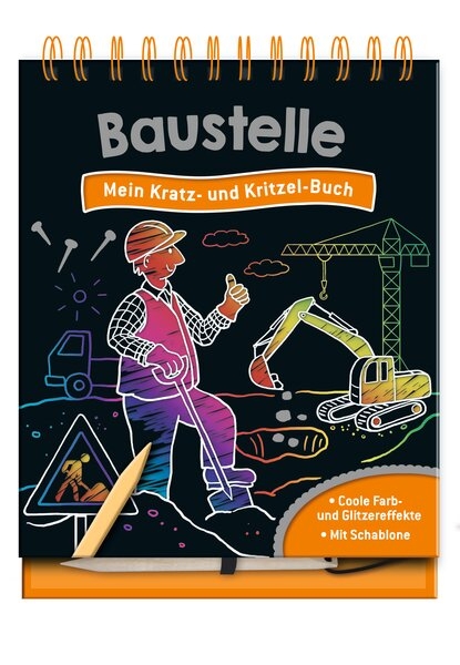 Baustelle - Mein Kratz- und Kritzel-Buch - 