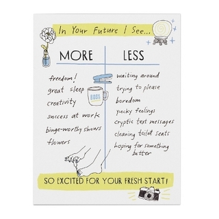 Julia Rothman Fresh Start More/Less Greeting Cards