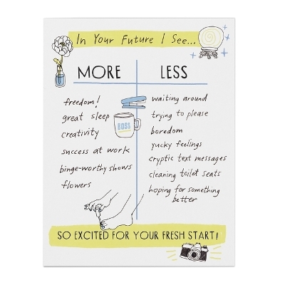 Julia Rothman Fresh Start More/Less Greeting Cards -  Em &  Friends