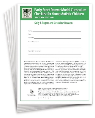 Early Start Denver Model Curriculum Checklist for Infants and Young Autistic Children, Second Edition, Set of 15 Checklists, Each a 16-Page Two-Color Booklet