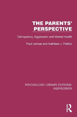 The Parents' Perspective - Paul Lerman, Kathleen J. Pottick