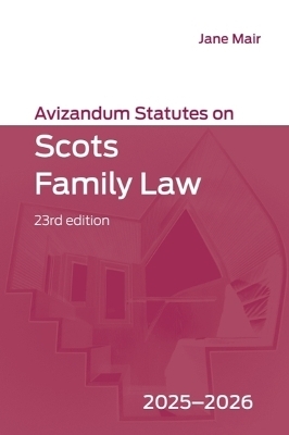 Avizandum Statutes on Scots Family Law - 
