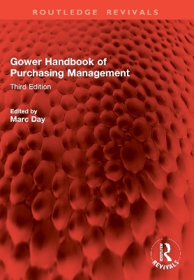 Gower Handbook of Purchasing Management - 