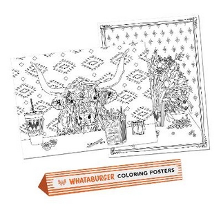 Whataburger Coloring Posters