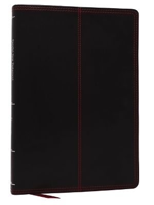 NKJV-NET Parallel New Testament with NET Translators' Notes, Black Leathersoft, Red Letter, Comfort Print