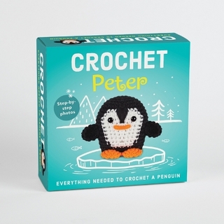Pil Crochet Kit for Beginners - Peter the Penguin Amigurumi - Complete DIY Kit with Step-By-Step Instructions, Yarn, Hook, Safety Eyes & Stuffing - Make a Stuffed Penguin