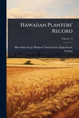 Hawaiian Planters' Record