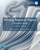 Writing Research Papers: A Complete Guide, Global Edition - Lester, James