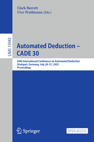 Automated Deduction – CADE 30