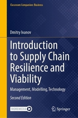 Introduction to Supply Chain Resilience and Viability - Ivanov, Dmitry