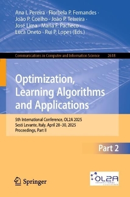 Optimization, Learning Algorithms and Applications - 
