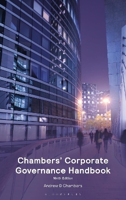 Chambers' Corporate Governance Handbook - Professor Andrew D Chambers