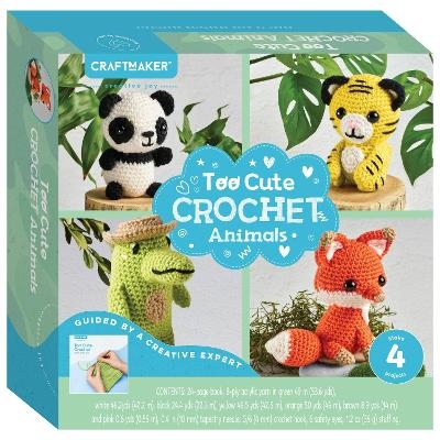 Craft Maker Too Cute Crochet Animals Kit - Hinkler Pty Ltd