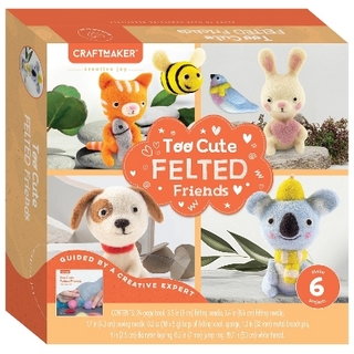 Craft Maker Too Cute Felted Friends Kit