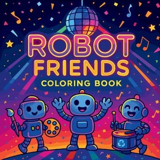 Robot Friends - Coloring Book